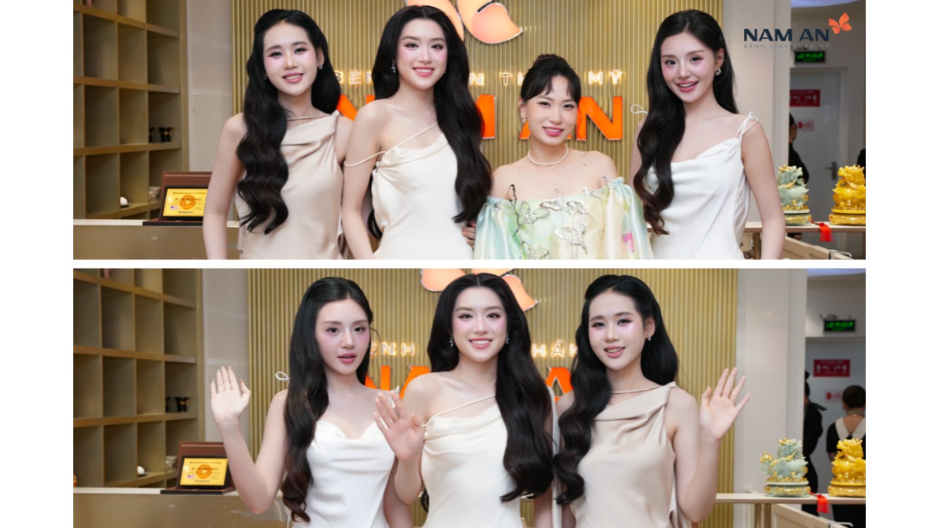 Top 3 Miss World Vietnam Tìm Hiểu Làm Đẹp Tại Nam An (2)