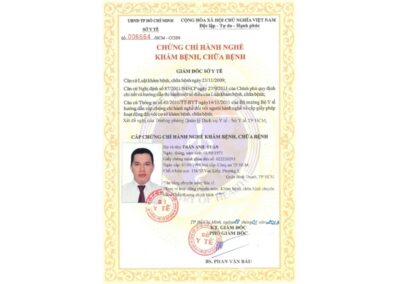 2009 - Chứng chỉ hành nghề khám bênh, chữa bệnh