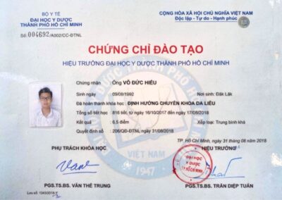 2018 - Chứng chỉ đào tạo_ Định hướng chuyên khoa Da liễu