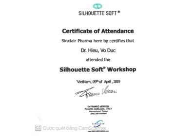 2019 - Giấy chứng nhận tham dự_ Hội thảo Silhouette Soft