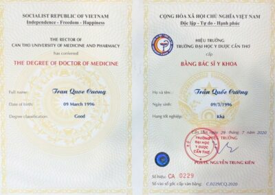 2020 - Bằng Bác Sĩ Y Khoa