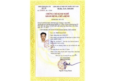 2023_ Chứng chỉ hành nghề khám bệnh, chữa bệnh (Chức danh_ Bác sĩ y khoa; Phạm vi_ Ngoại khoa) – Sở Y tế tỉnh Đắk Lắk