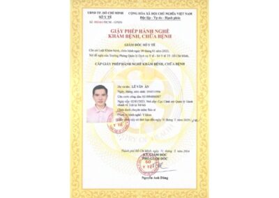 2024 - Giấy phép hành nghề khám bệnh, chữa bệnh (Chức danh_ Bác sĩ; Phạm vi hành nghề_ Y khoa) - Sở Y tế TP. Hồ Chí Minh