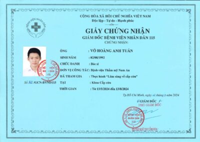 2024_ Giấy chứng nhận thực hành _Lâm sàng về cấp cứu