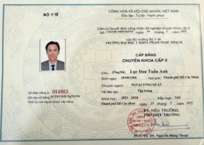 2025 - Bằng Chuyên khoa cấp II chuyên ngành Ngoại tổng quát