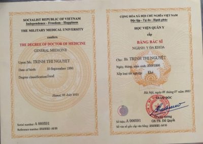 Trịnh Thị Nguyệt Bằng Bác Sĩ