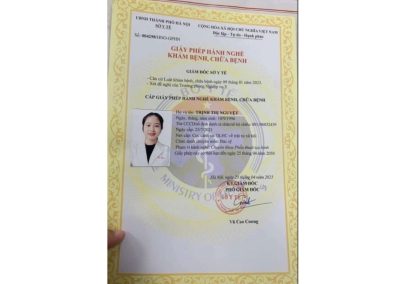 Trịnh Thị Nguyệt Giấy Phép Khám Chữa Bệnh
